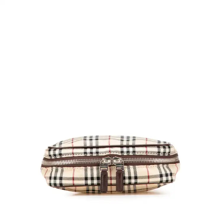 Burberry House Check Canvas Vanity Bag