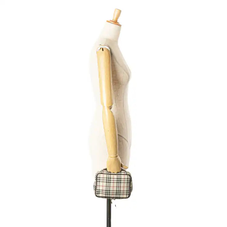 Burberry House Check Canvas Vanity Bag