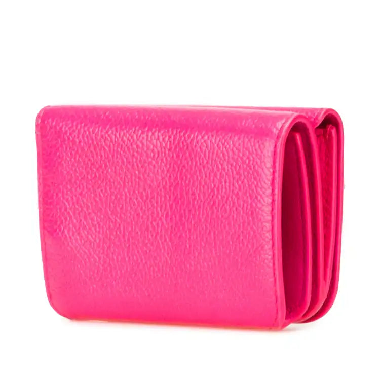 Balenciaga Mini Leather Cash Trifold Wallet