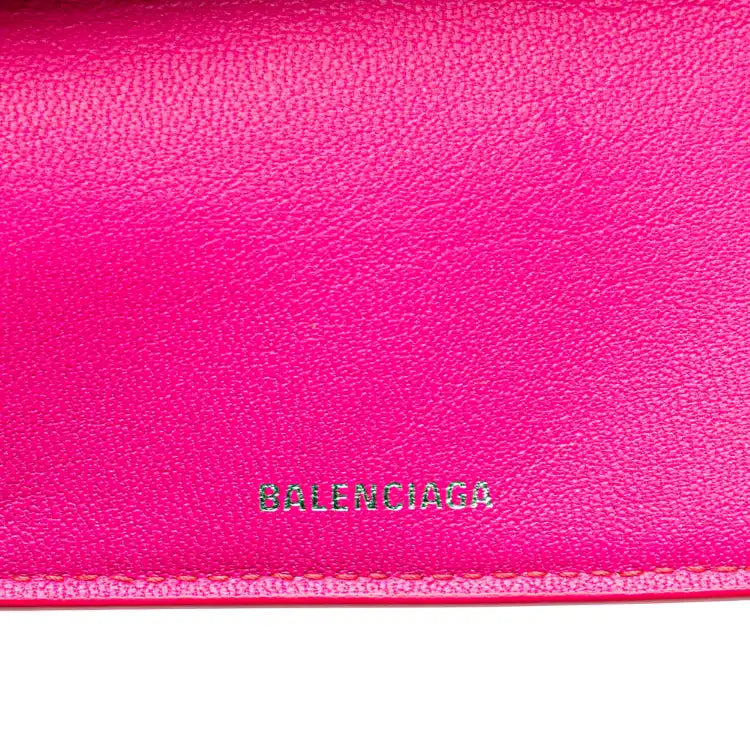 Balenciaga Mini Leather Cash Trifold Wallet
