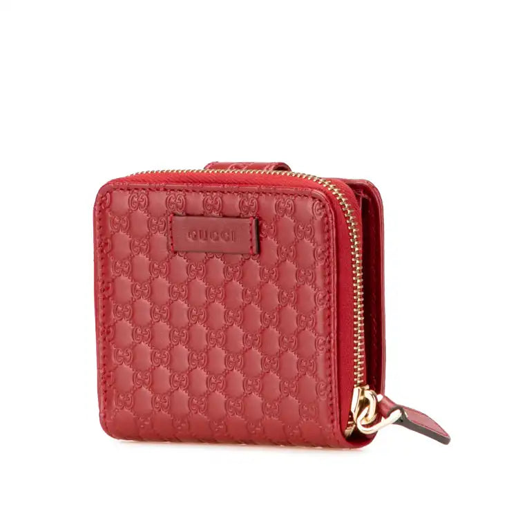 Gucci Microguccissima Zip Around Small Wallet