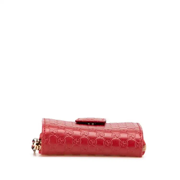 Gucci Microguccissima Zip Around Small Wallet