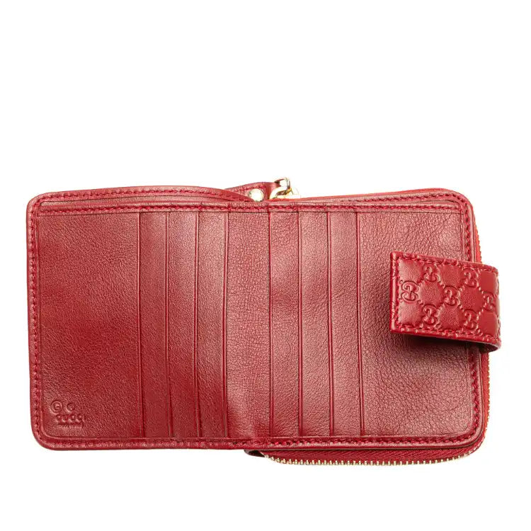Gucci Microguccissima Zip Around Small Wallet
