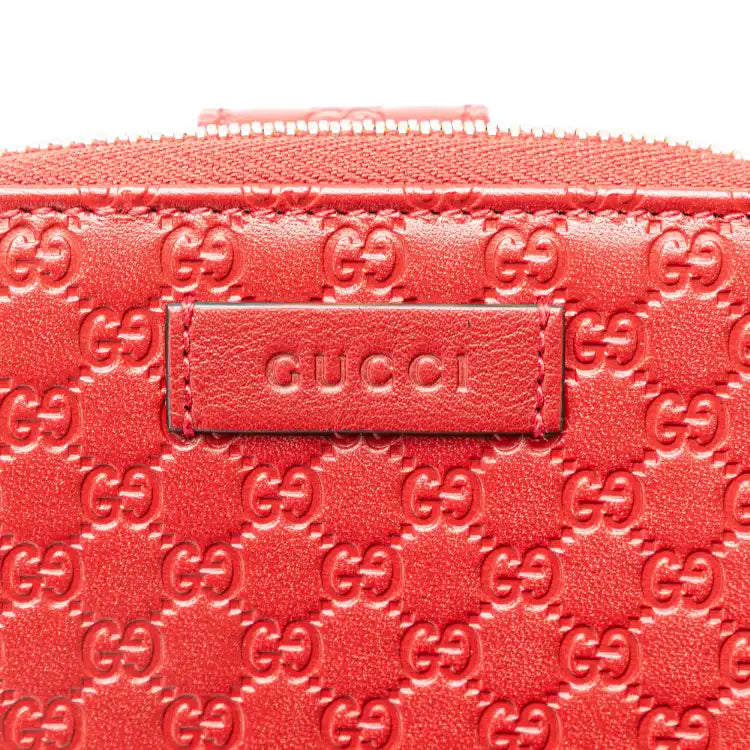 Gucci Microguccissima Zip Around Small Wallet