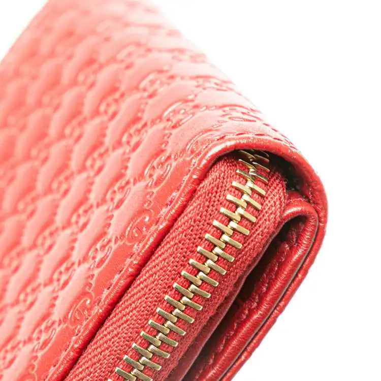 Gucci Microguccissima Zip Around Small Wallet