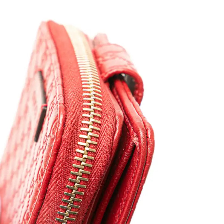 Gucci Microguccissima Zip Around Small Wallet