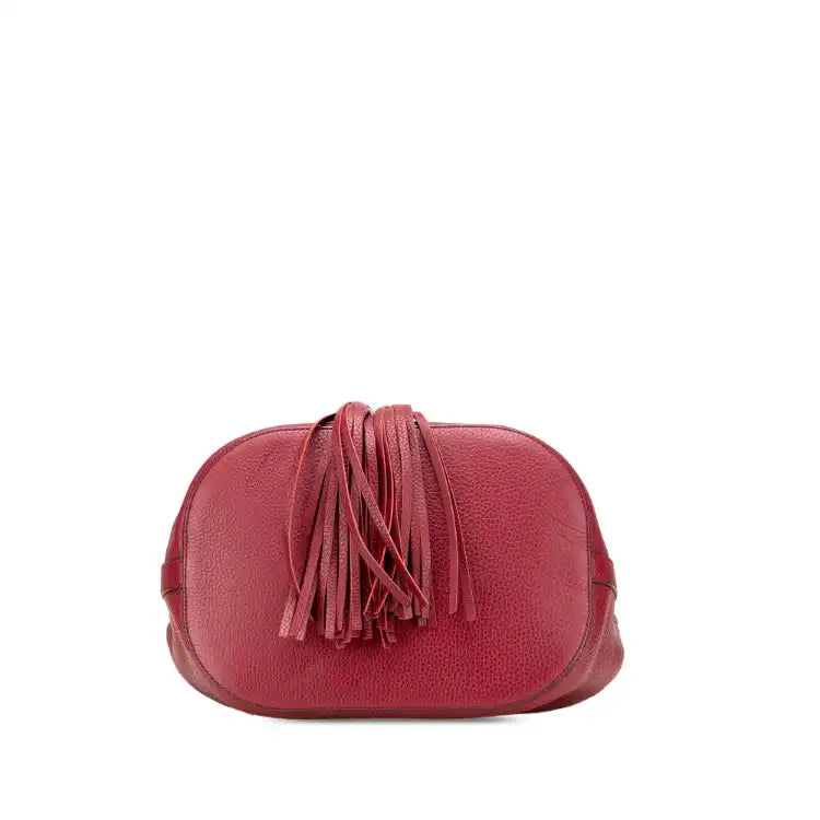 Gucci Pebbled Calfskin Miss Bamboo Bucket Bag