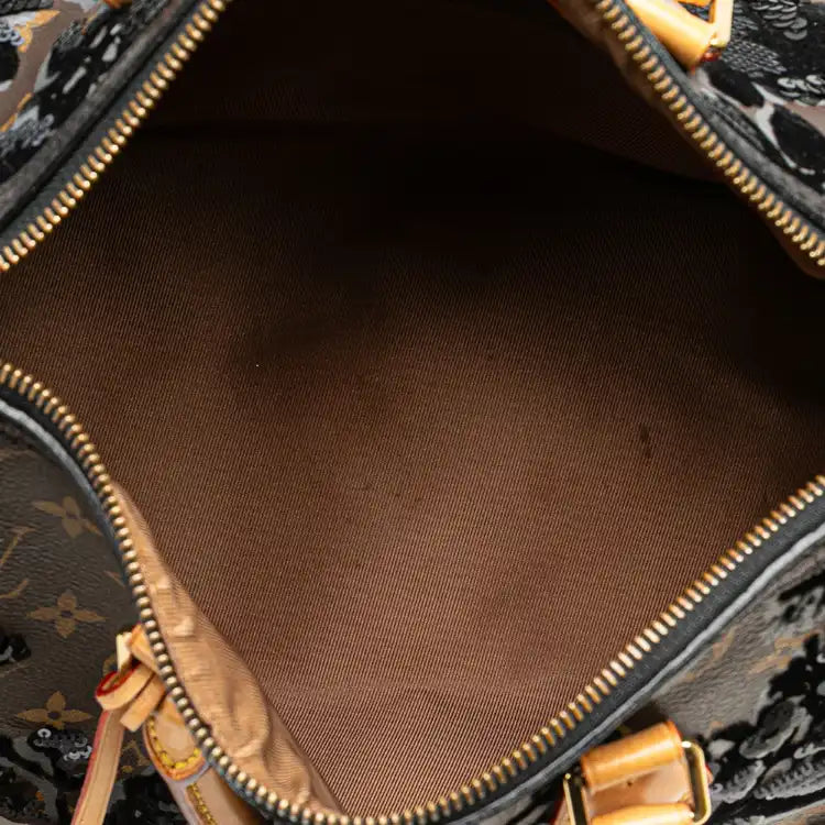 Louis Vuitton Monogram Fleur De Jais Sequins Speedy 30