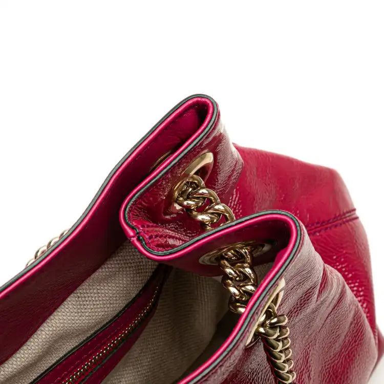 Gucci Medium Patent Soho Chain Tote