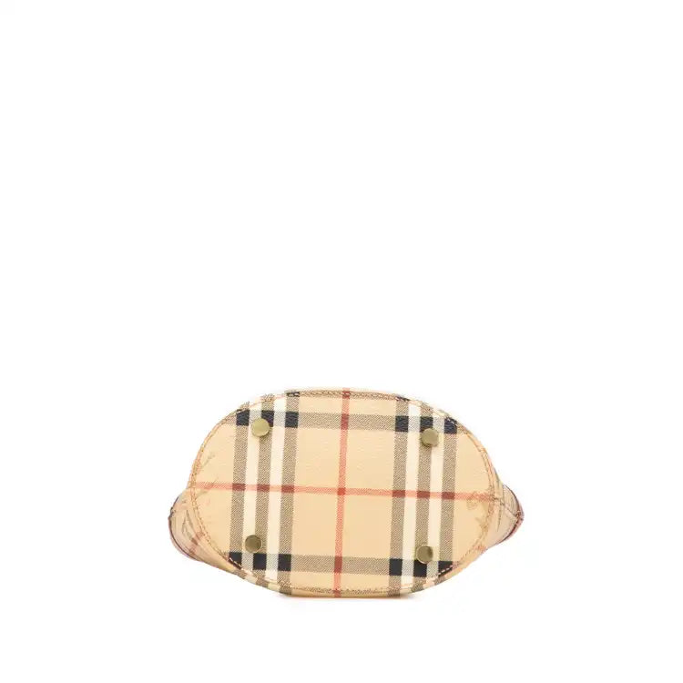 Burberry Haymarket Check Coated Canvas Bucket Bag