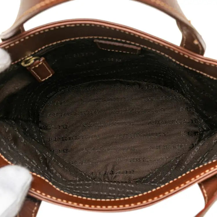Burberry Haymarket Check Coated Canvas Bucket Bag