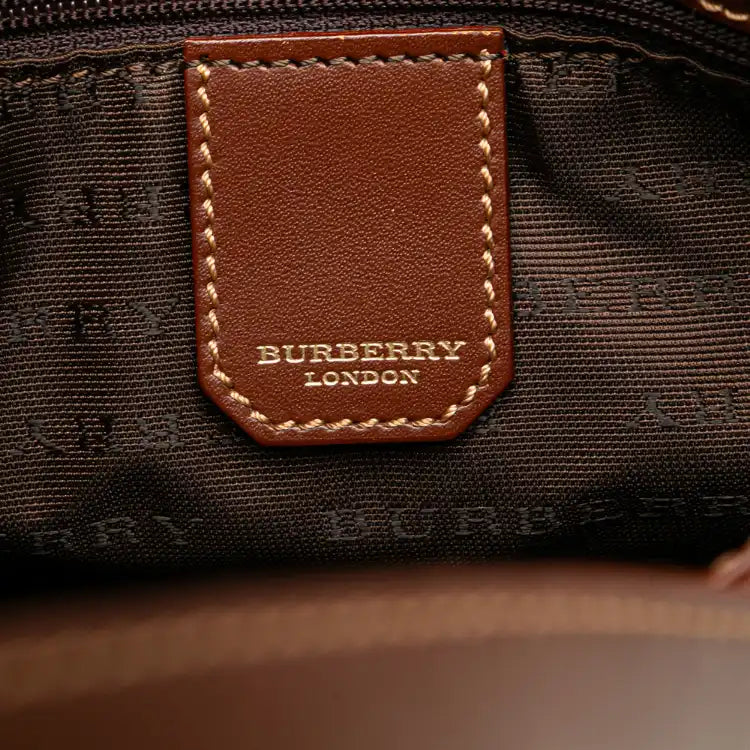 Burberry Haymarket Check Coated Canvas Bucket Bag