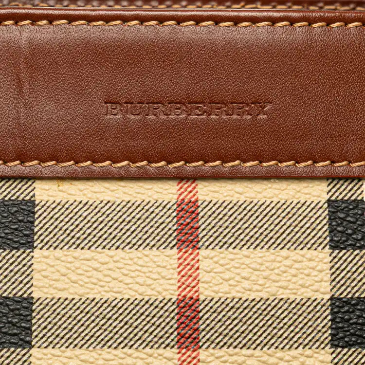 Burberry Haymarket Check Coated Canvas Bucket Bag