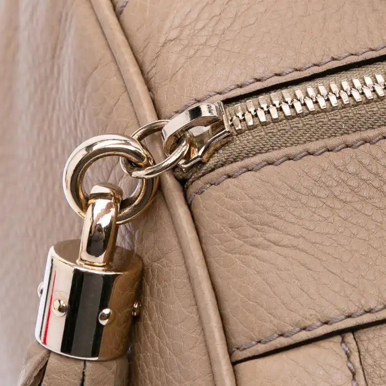 Gucci Pebbled Calfskin Soho Cellarius Boston