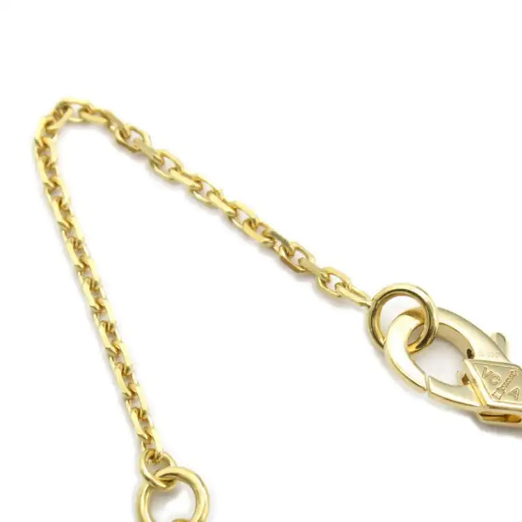van cleef and arpels 18K Yellow Gold and Onyx Vintage Alhambra Pendant Necklace