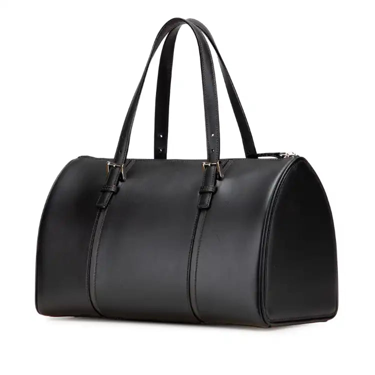 Burberry Leather Boston Bag