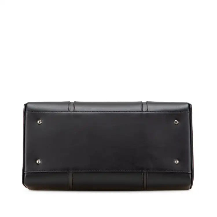 Burberry Leather Boston Bag