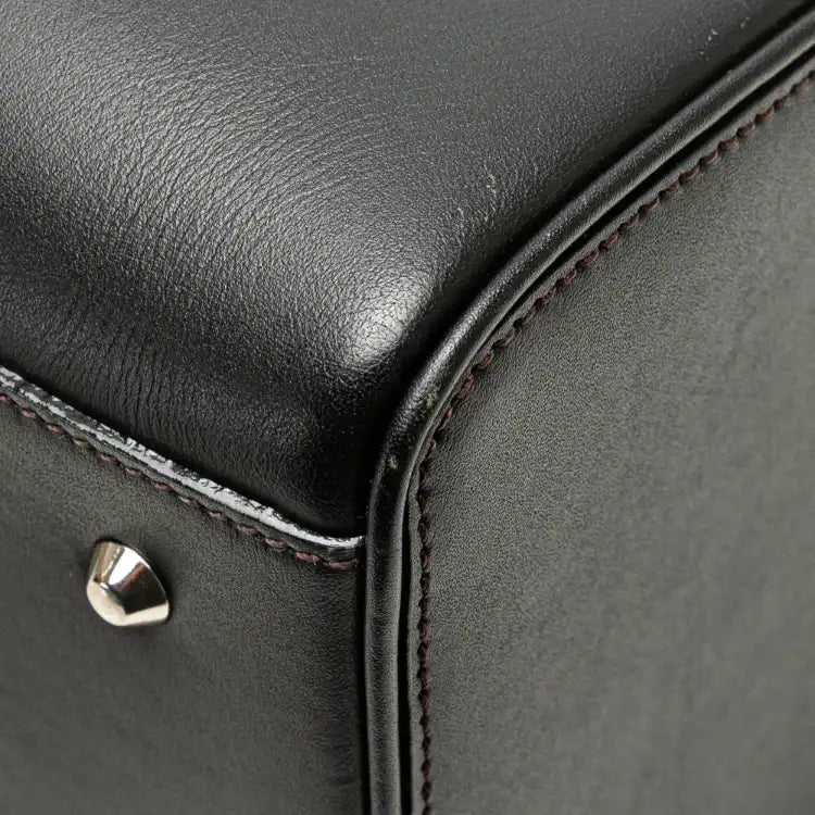 Burberry Leather Boston Bag