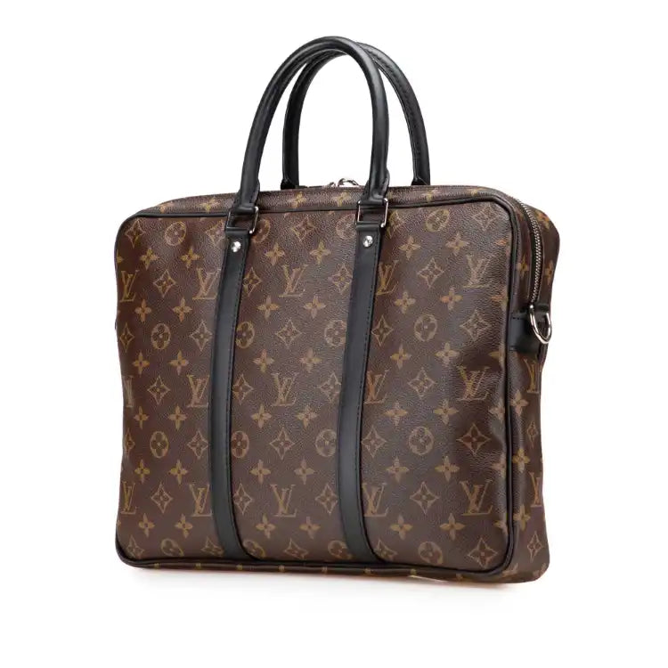 Louis Vuitton Monogram Macassar Porte Documents Voyage