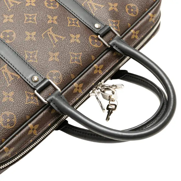 Louis Vuitton Monogram Macassar Porte Documents Voyage