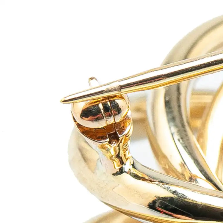 Tiffany 14K Yellow Gold Twist Spiral Knot Brooch