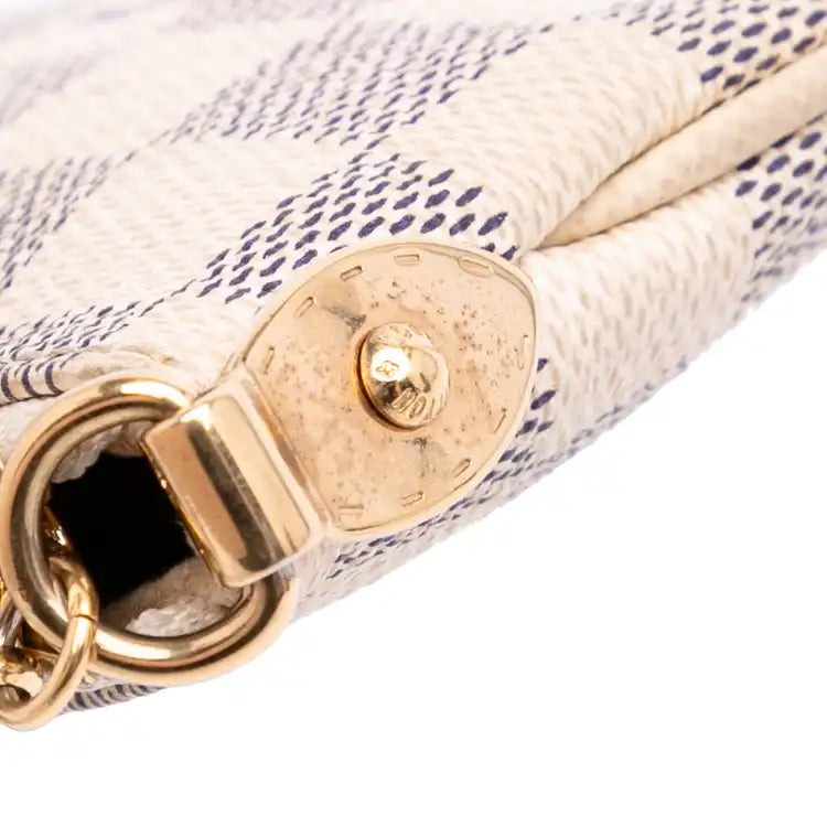 Louis Vuitton Damier Azur Trunks Labels Pochette Milla MM