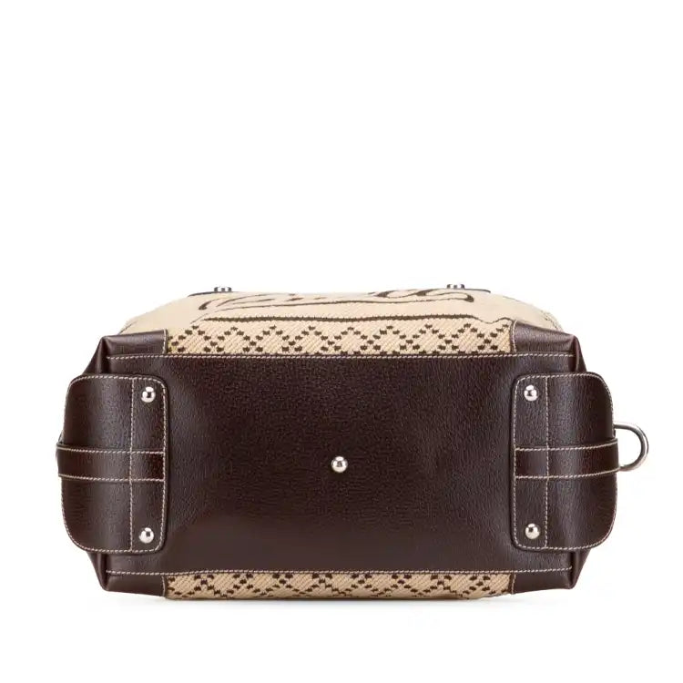 Gucci Diamante Canvas Crest Boston
