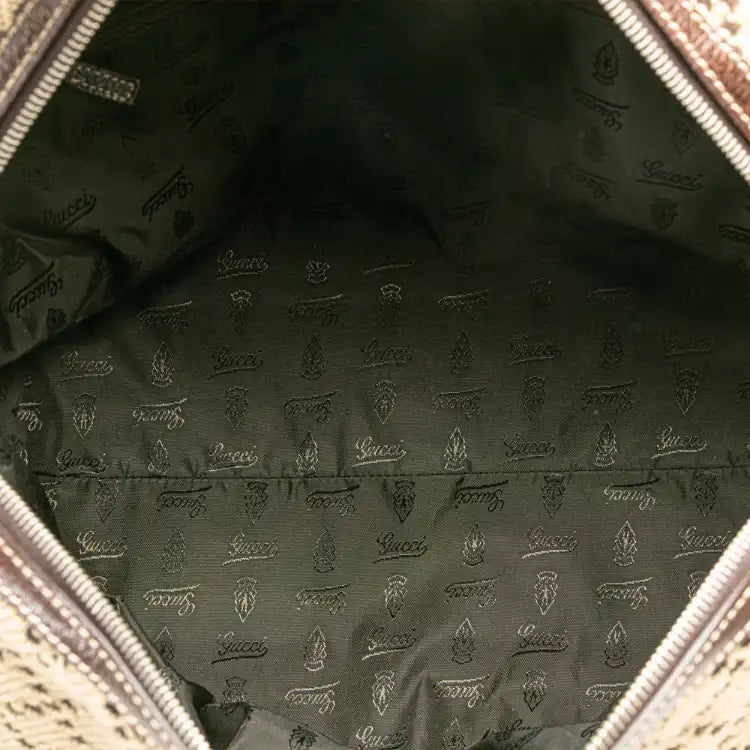 Gucci Diamante Canvas Crest Boston