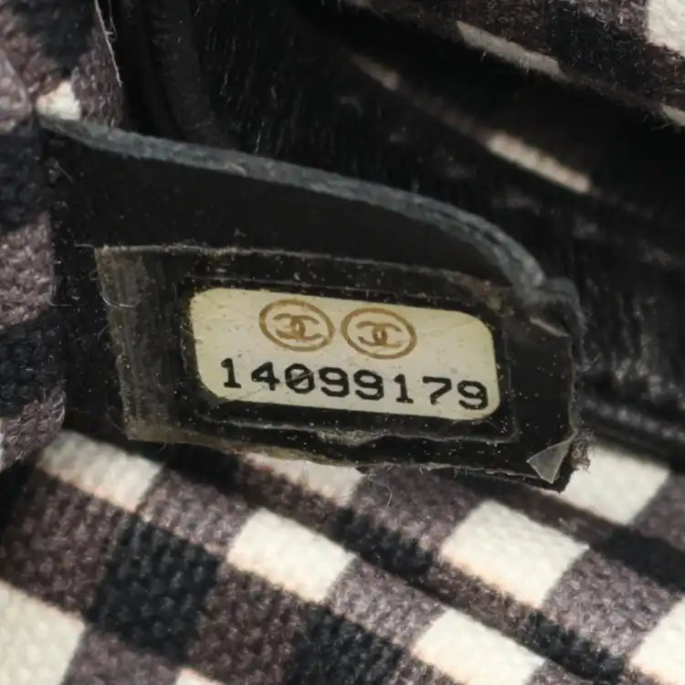 Chanel Small Canvas Printed CC Gingham Handbag