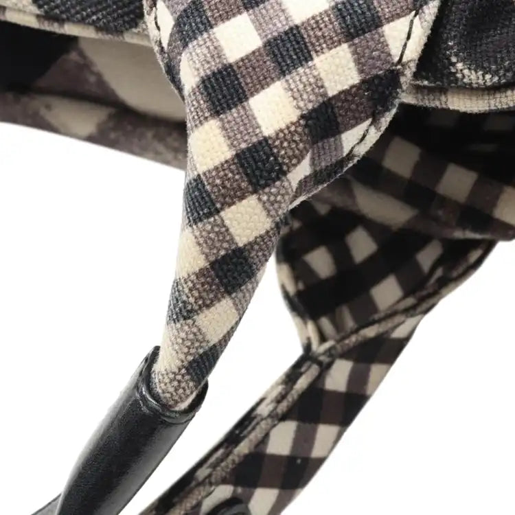 Chanel Small Canvas Printed CC Gingham Handbag