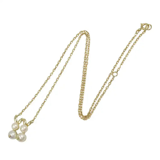van cleef and arpels 18K Yellow Gold and Akoya Pearls Necklace