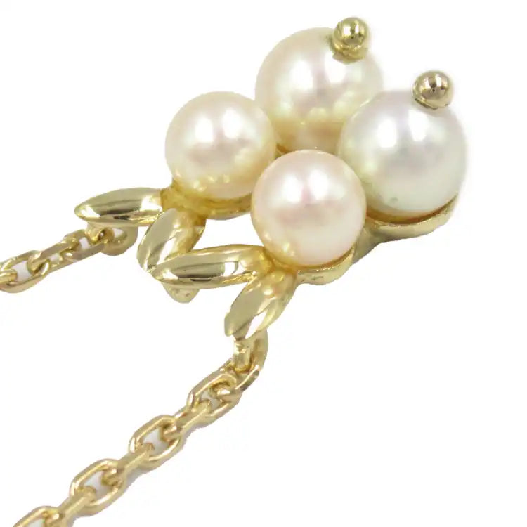 van cleef and arpels 18K Yellow Gold and Akoya Pearls Necklace