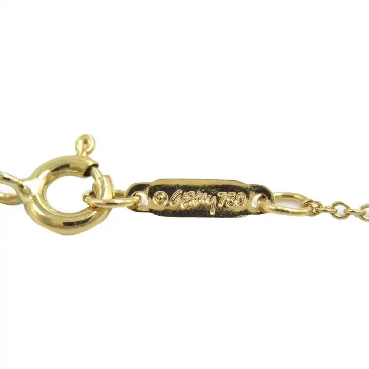 Tiffany 18K Yellow Gold Frank Gehry Orchid Drop Necklace