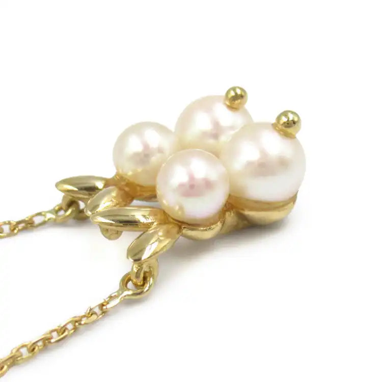 van cleef and arpels 18K Yellow Gold and Akoya Pearls Necklace