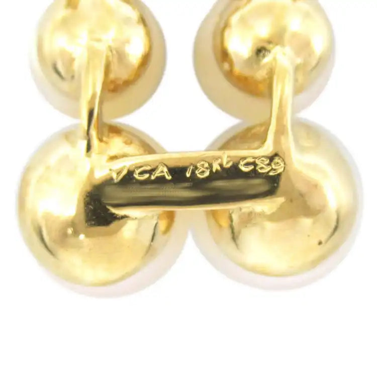 van cleef and arpels 18K Yellow Gold and Akoya Pearls Necklace