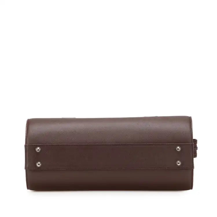 Burberry Leather Boston Bag