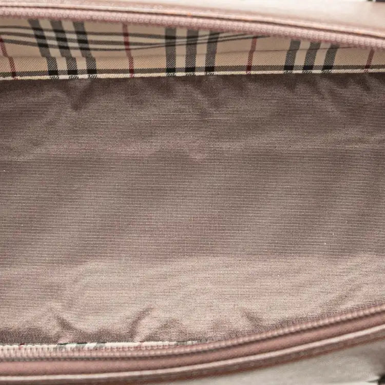 Burberry Leather Boston Bag