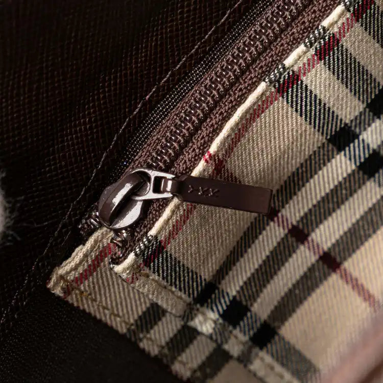 Burberry Leather Boston Bag