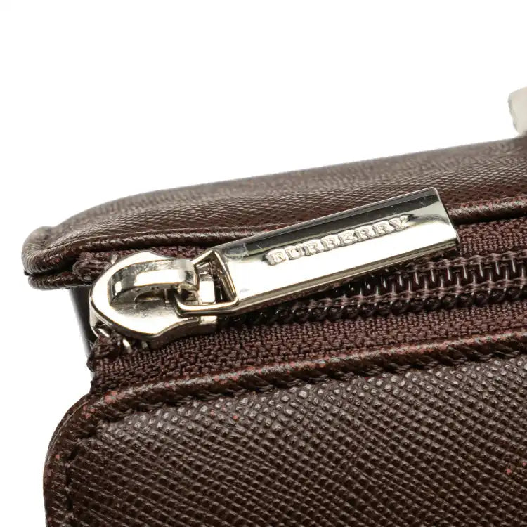 Burberry Leather Boston Bag