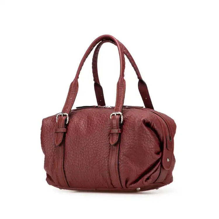 LOEWE Mini Anagram Leather Boston Bag