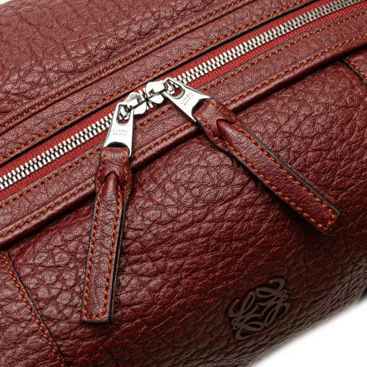 LOEWE Mini Anagram Leather Boston Bag