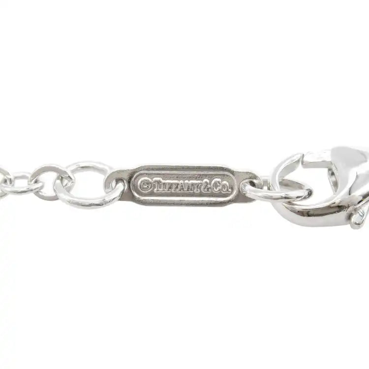 Tiffany 18K White Gold Sentimental Heart Pendant Necklace