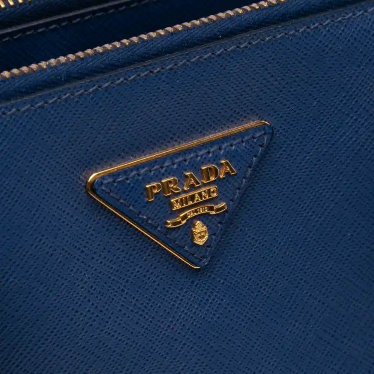 Prada Medium Saffiano Lux Galleria Double Zip Tote