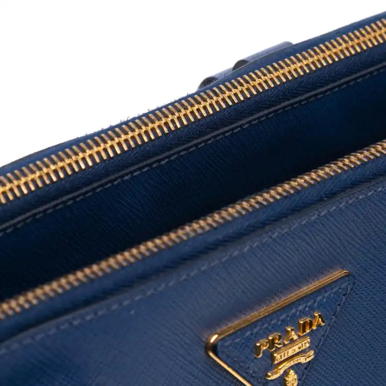 Prada Medium Saffiano Lux Galleria Double Zip Tote