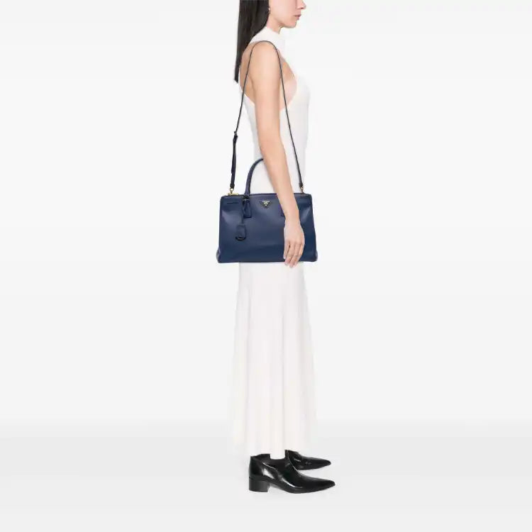 Prada Medium Saffiano Lux Galleria Double Zip Tote