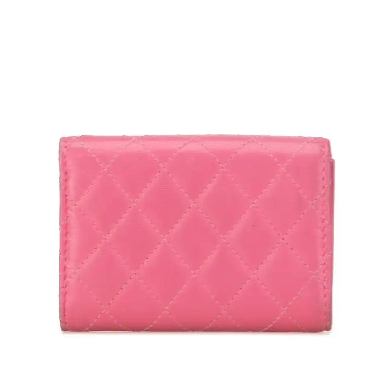 Chanel Lambskin Boy Flap Compact Wallet