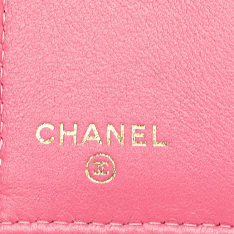Chanel Lambskin Boy Flap Compact Wallet