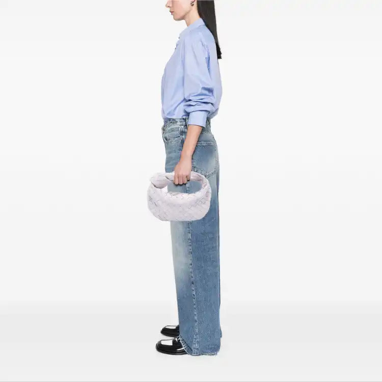 Bottega Veneta Mini Suede Intrecciato Jodie