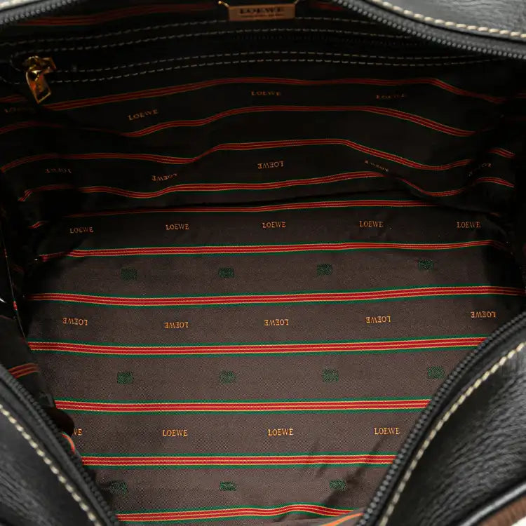 LOEWE Leather Velazquez Twist Duffle Bag