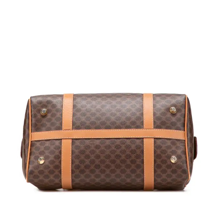 Celine Macadam Coated Canvas Boston Bag